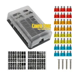 Caja Portafusibles. 12 unidades