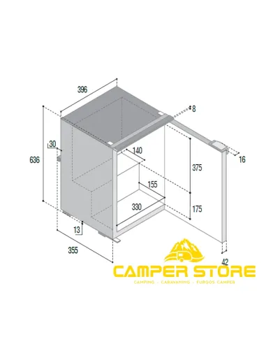 Nevera Vitrifrigo C50i CHR 50 Litros