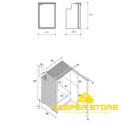 Nevera Vitrifrigo C90i CHR 90 Litros