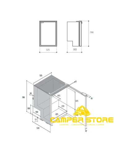 Nevera Vitrifrigo C115i CHR 115 Litros