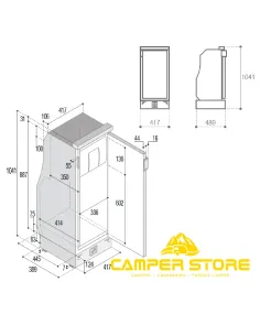 Nevera Vitrifrigo SLIM 90i CHR 90 Litros 2