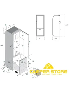 Nevera Vitrifrigo SLIM 150 CHR 150 Litros 2