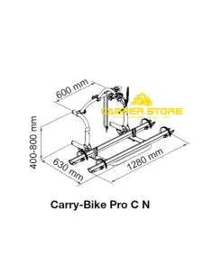 Portabicis Fiamma Carry Bike PRO C N Autocaravana 2