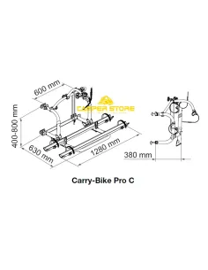 Portabicis Fiamma Carry Bike PRO C Autocaravana 2