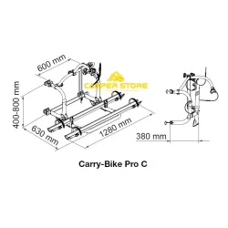 Portabicis Fiamma Carry Bike PRO C Autocaravana
