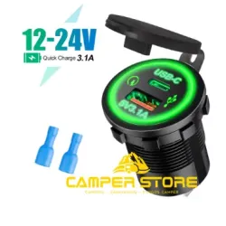 Toma con USB 3.1 + USB tipo C