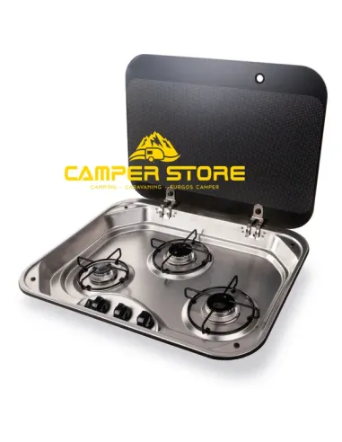 Cocina Carbest con 3 fuegos y tapa (70143)