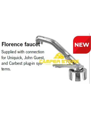Grifo Florenz, para conexión JG, Uniquick o sistema enchufable Carbest
