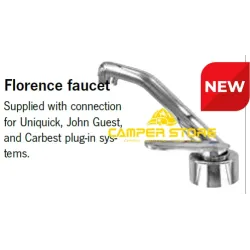 Grifo Florenz, para conexión JG, Uniquick o sistema enchufable Carbest