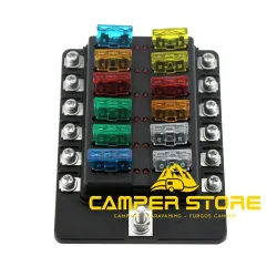 Caja Portafusibles. 12 unidades