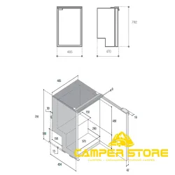 Nevera Vitrifrigo C85i CHR 85 Litros GRIS