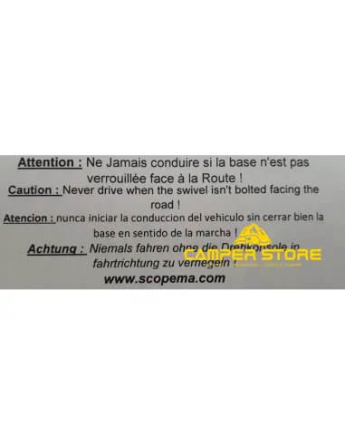 Base Giratoria Scopema MB Sprinter 2006-18, VW Crafter 2006-17- Piloto con Asiento Confort