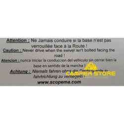 Base Giratoria Scopema MB Sprinter 2006-18, VW Crafter 2006-17- Piloto con Asiento Confort