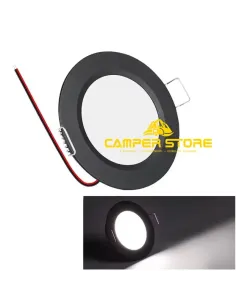 Foco Led 3W. Marco Negro