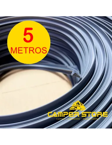 Canto T semiperfilado ANTRACITA. ROLLO 5 METROS