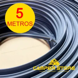 Canto T semiperfilado ANTRACITA. ROLLO 5 METROS