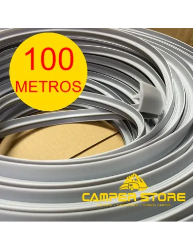 Canto T semiperfilado GRIS CLARO. ROLLO 100 METROS