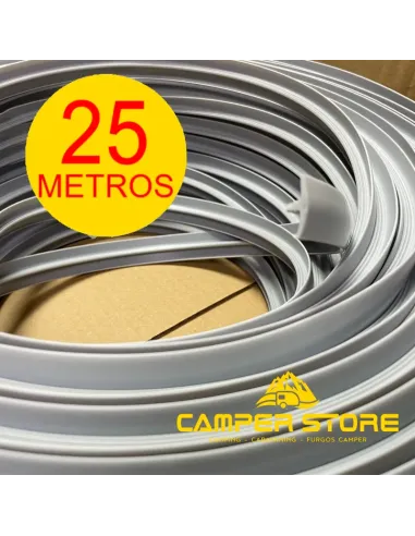 Canto T semiperfilado GRIS CLARO. ROLLO 25 METROS