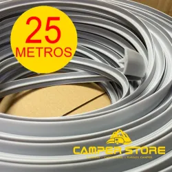 Canto T semiperfilado GRIS CLARO. ROLLO 25 METROS
