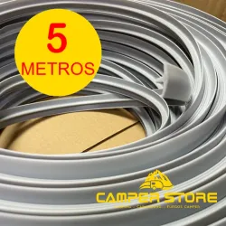 Canto T semiperfilado GRIS CLARO. ROLLO 5 METROS