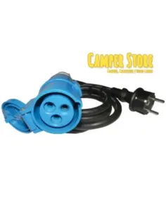Cable adaptador para Toma Exterior- hembra a 230V macho. 1,5 m