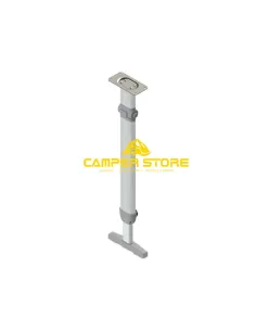 Pata plegable telescópica con base en T