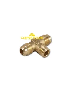 Conexión en T (2 x M 1/2" SAE, 1 x 3/8") para el llenado de bombonas PRAKTO