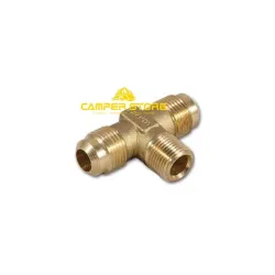 Conexión en T (2 x M 1/2" SAE, 1 x 3/8") para el llenado de bombonas PRAKTO