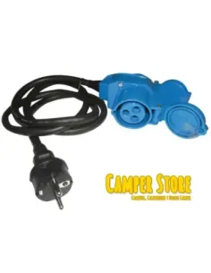 Cable adaptador para Toma Exterior con enchufe - hembra a 230V macho