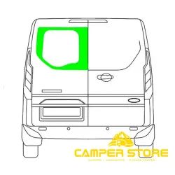 Cristal puerta trasera izquierda Transit Custom 2013-23.