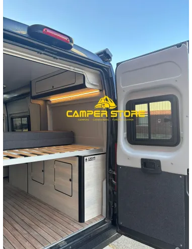 Cristal trasero con ventana corredera Ducato, Jumper, Boxer +2006. Osc. + Mosq. IZQ bisagra 270º
