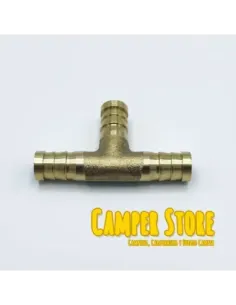 Empalme de latón en T para mangueras de 10mm
