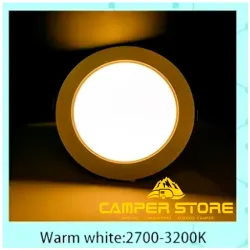 Foco Led 5W. Luz Cálida. Marco Blanco