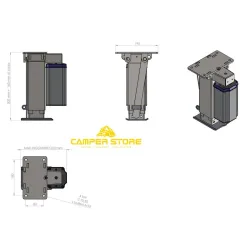 Patas niveladoras/elevadoras Carbest AutoLift 4. 5000 kg