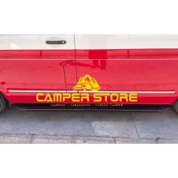 Estribos laterales VW T5/T6 L1 Aluminio negro