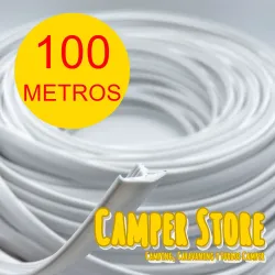 Canto T semiperfilado BLANCO. ROLLO 100 METROS