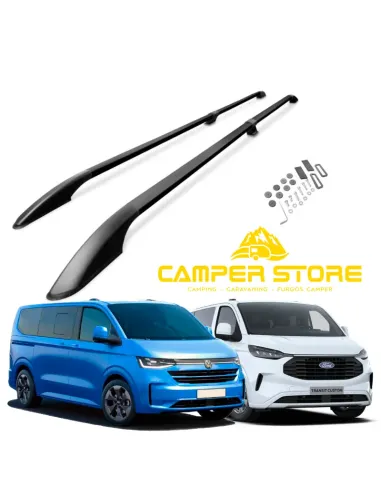 Barras de Techo Solid Alu Black VW T7/Ford V710 L1