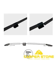 Barras de Techo Solid Alu Black VW T7/Ford V710 L1 2