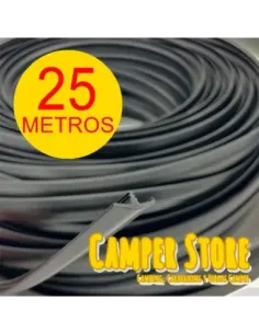 Canto T semiperfilado NEGRO. ROLLO 25 METROS