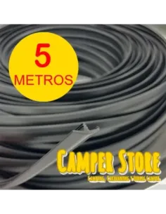 Canto T semiperfilado NEGRO. ROLLO 5 METROS