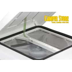 Claraboya Turbo Vent con Ventilador y Termostato. Blanco. 40x40 cm