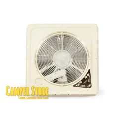 Claraboya Turbo Vent Premium con Ventilador y Termostato. Cristal. 40x40 cm
