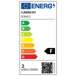 Flexo LED con toma USB C. Negro. 250 mm