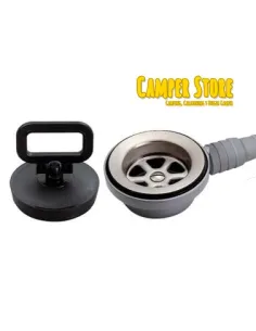 Desagüe de 90º 48mm Ø con tapón (19 - 25 mm)