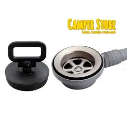Desagüe de 90º 48mm Ø con tapón (19 - 25 mm)