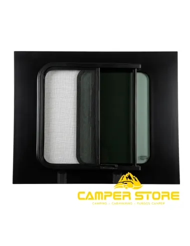 Cristal trasero con ventana corredera con MOSQUITERA Ducato, Jumper, Boxer +2006. Izquierda