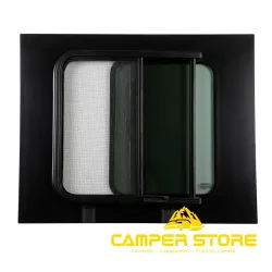 Cristal trasero con ventana corredera con MOSQUITERA Ducato, Jumper, Boxer +2006. Izquierda