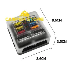 Caja Portafusibles. 6 unidades