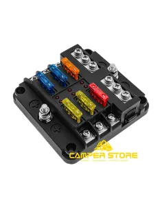 Caja Portafusibles. 6 unidades