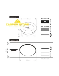 Placa Inducción Sterling con panel independiente. 1000W 2